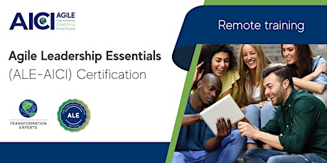 Image principale de Agile Leadership Essentials (ALE-AICI) Certification Training