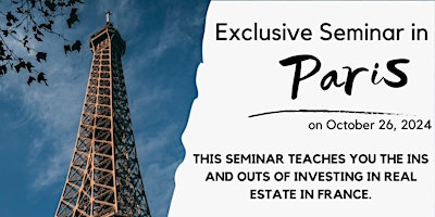 Primaire afbeelding van Real Estate Investment Seminar (English Session)