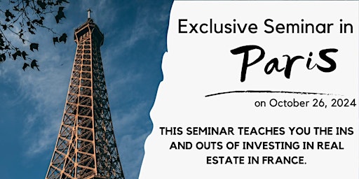 Primaire afbeelding van Real Estate Investment Seminar (English Session)