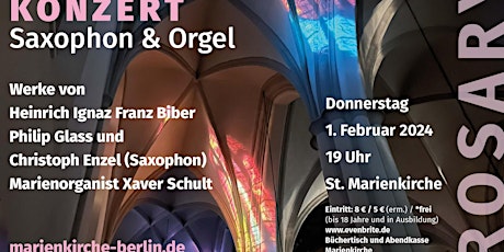 Rosary - Konzert für Saxophon & Orgel  primärbild