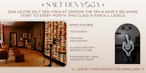 Imagem principal do evento Salt Den Yoga @ Sakoon The Spa