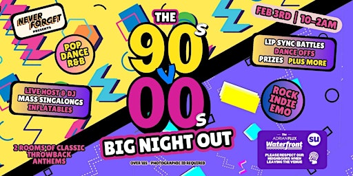 90s v 00s BIG NIGHT OUT - Norwich primary image