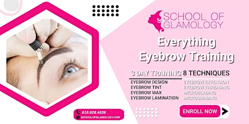 Primaire afbeelding van Lansing Mi, 3 Day Everything Eyebrow Training, Learn 8 Methods |