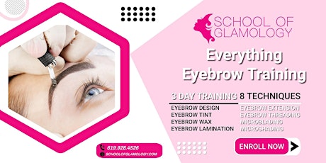 Indianapolis, In 3 Day Everything Eyebrow Training, Learn 8 Methods |