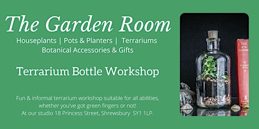 Imagem principal do evento Terrarium Workshop with The Garden Room