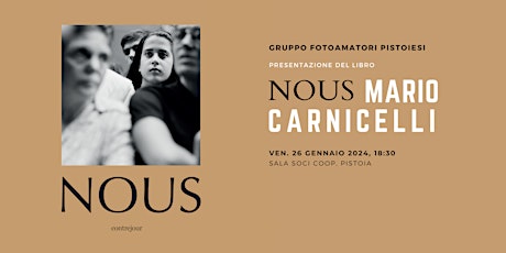 Presentazione del libro "NOUS - MARIO CARNICELLI" primary image