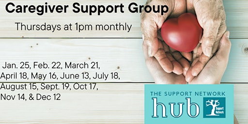 Caregiver Support Group: Thursday, April 18th at 1:00pm  primärbild