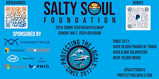 Tampa Tech Beach Cleanup at Dunedin Causeway with Salty Soul Foundation primary image