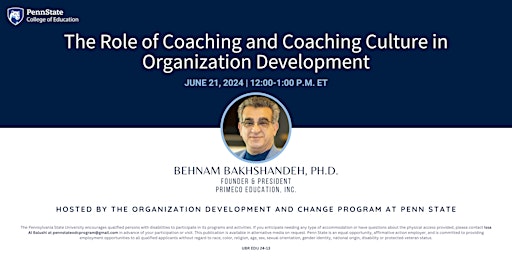 Image principale de The Role of Coaching and Coaching Culture in Organization Development