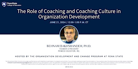 The Role of Coaching and Coaching Culture in Organization Development