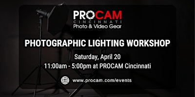 Imagen principal de Photographic Lighting Workshop at PROCAM Cincinnati