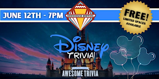 Image principale de Disney Movie Trivia at Bookhouse Brewing