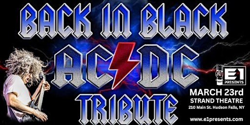 Primaire afbeelding van Back In Black w/ opening act Sister Christian ( Night Ranger Tribute)