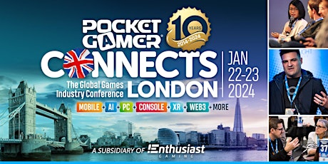 Imagem principal do evento Pocket Gamer Connects London 2024