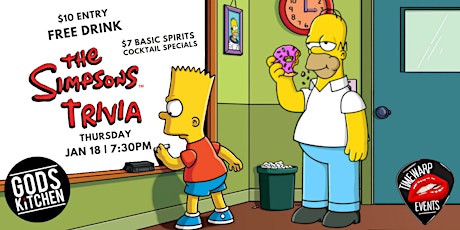 The Simpsons Trivia ~ Thursday Jan 18th primary image