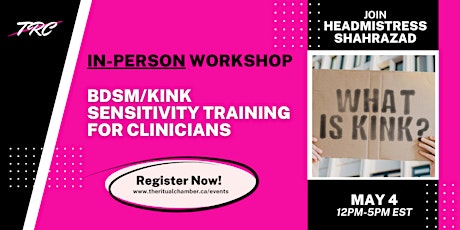 BDSM/Kink Sensitivity Training for Clinicians primary image