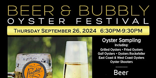 Beer & Bubbly Oyster Fesitval primary image