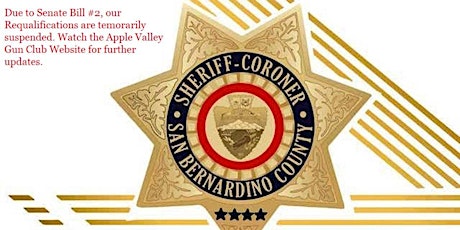 SB Sheriff's CCW Range Re-qualification - ARRIVE at 3PM primary image