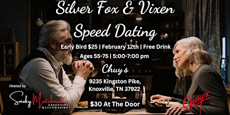 Silver Fox And Vixen Speed Dating Valentine’s Day Party! primary image