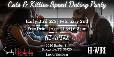 Cats And Kitties Speed Dating Valentine’s Day Party! primary image