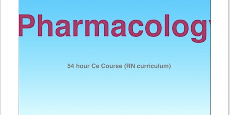 Intro to Pharmacology (In class course) 