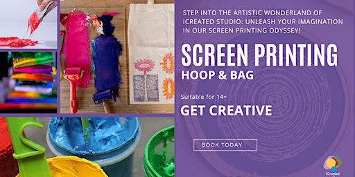 Imagen principal de Screen Printing - Hoop & Bag Workshop
