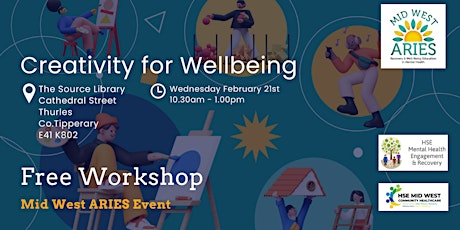 Face to Face Workshop: Creativity for Wellbeing primary image