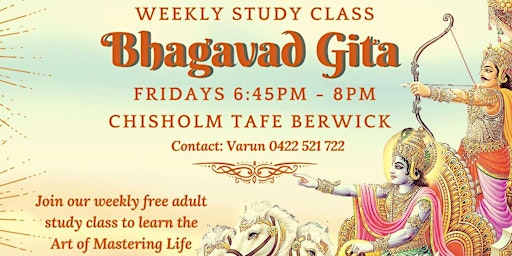 Imagem principal do evento Bhagavat Gita - Weekly Study Class