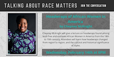 Talking About Race Matters: Join the Conversation with Cheyney McKnight primary image