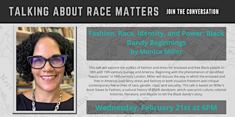 Fashion, Race, Identity, and Power: Black Dandy Beginnings by Monica Miller primary image
