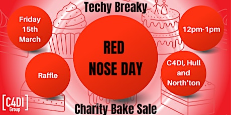 Primaire afbeelding van Techy Breaky Red Nose Day Charity Bake Sale