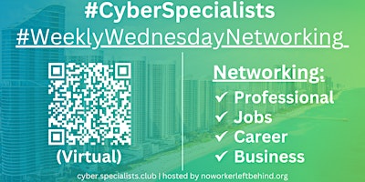 #CyberSpecialists Virtual Job/Career/Professional Networking #Springfield primary image