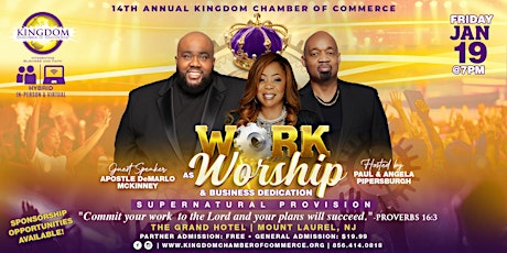 Work as Worship & Business Dedication  - Supernatural Provision primary image