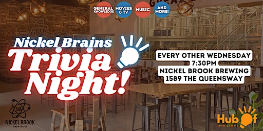 Imagem principal do evento Wednesday Trivia  @ Nickelbrook Brewing Etobicoke