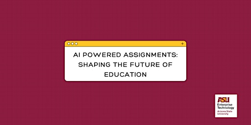 Image principale de AI Powered Assignments: Shaping the Future of Education