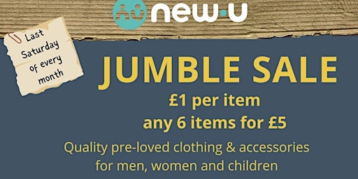 Imagem principal do evento £1 Jumble Sale; clothes & accessories for all the family