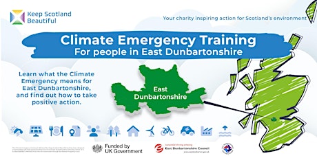 FREE Climate Emergency Training: East Dunbartonshire - Online, 8 & 15 Nov