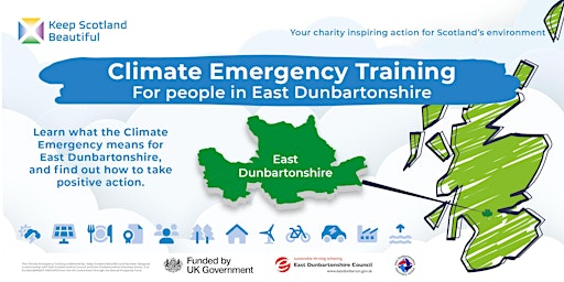 Image principale de FREE Climate Emergency Training: East Dunbartonshire, Kirkintilloch