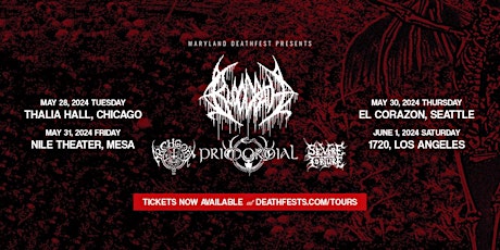 Bloodbath, Primordial, Archgoat, Severe Torture & more in Los Angeles
