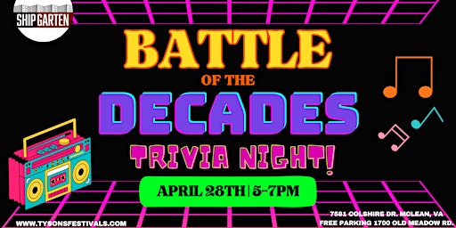 Primaire afbeelding van Battle of the Decades Trivia