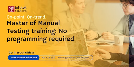Hauptbild für Master of Manual Testing Training /Live Projects/Mentorship/Job Placement