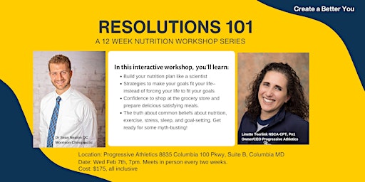 Hauptbild für Resolutions 101: A 12 Week Nutrition Workshop Series