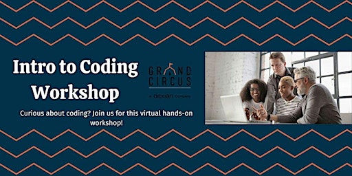 Image principale de Intro to Coding Workshop (Free, Virtual)