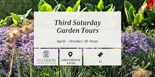 Imagem principal do evento Third Saturday Garden Tours