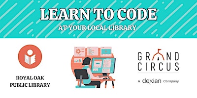 Learn to Code (GC & Royal Oak Public Library) (Free, Virtual) primary image