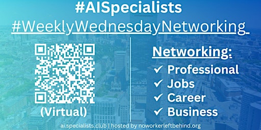 Imagem principal do evento #AISpecialists Virtual Job/Career/Professional Networking #Dallas #DFW