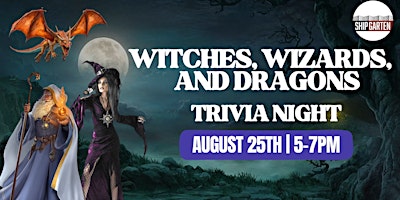 Imagem principal do evento Witches, Wizards, and Dragons Trivia