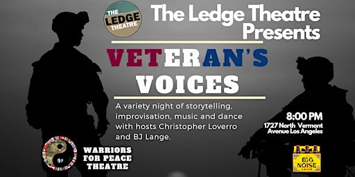 The Ledge Theatre and Warriors For Peace Theatre Presents Veteran's Voices primary image