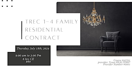 TREC 1-4 Family Residential Contract