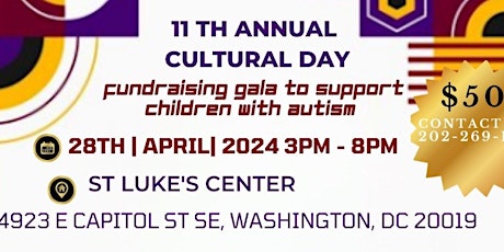 11TH Annual Cultural Day - Fundraising Gala to Support Children with Autism